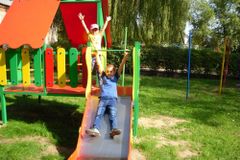 на прогулке