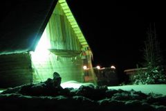 баня на морском берегу