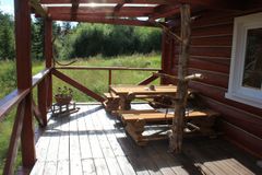 малый коттедж, терраса  