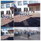 В рамках Дня солидарности в борьбе с терроризмом проведена линейка "Вечная память, скорбный Беслан", с участием членов волонтёрского отряда " Импульс".