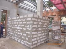 Устройство внутренних перегородок.