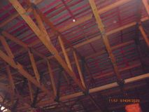 Устройство покрытия по фермам.