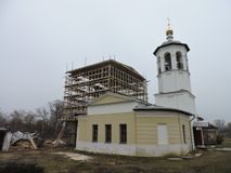 Устройство теплового контура для реставрации восьмерика Храма.