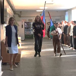 Продолжаются еженедельные линейки для первокурсников