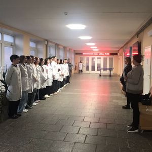 Торжественная линейка в День полиции