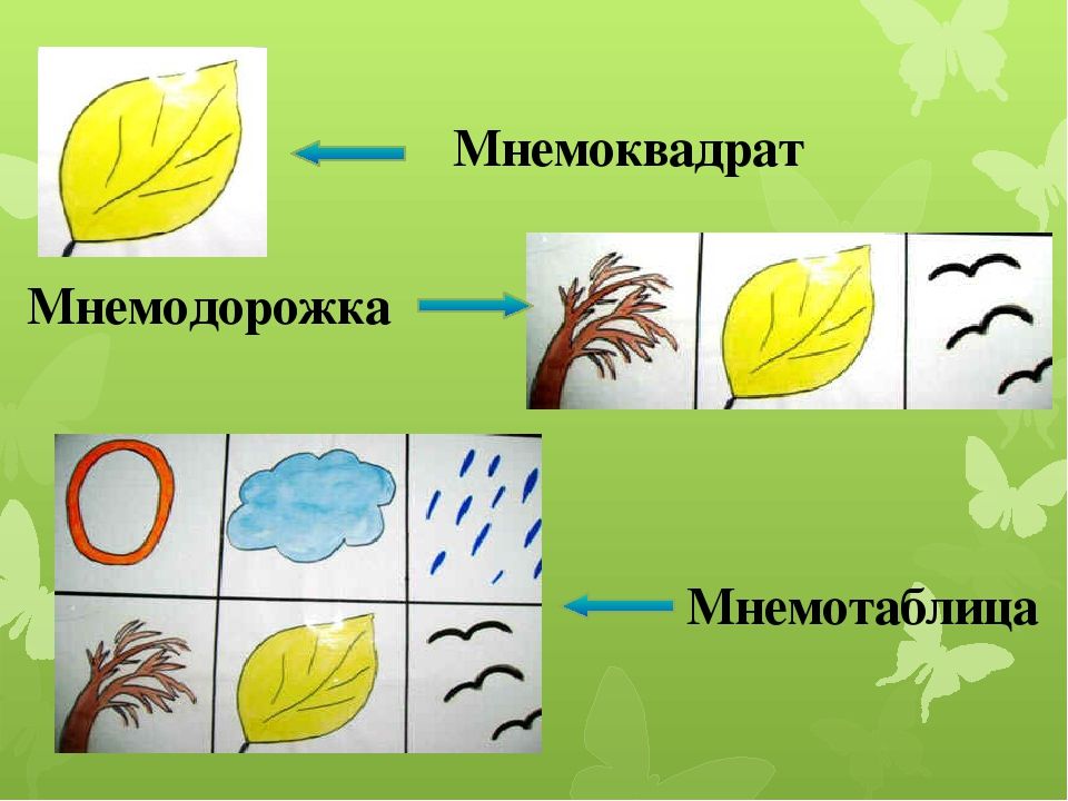 Картинки мнемоквадратов для дошкольников