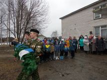 9 мая.Возложение гирлянды к памятнику М.Ф.Теплова