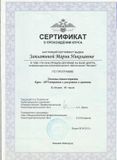 Сертификат по АРТ-Терапии