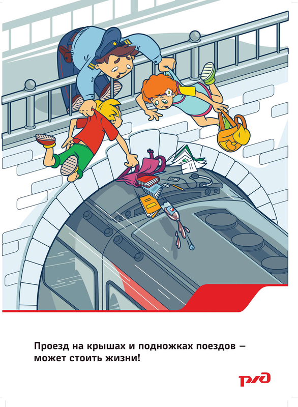 Безопасность На Железной Дороге Для Детей Картинки