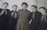 Таня Ишмаметьева, Валя Бидянова,Таня Сафронова, Вера Бидянова. 1965 год
