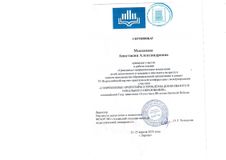 Сертификат участника секции по патриотическому воспитанию