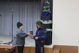 Вручение подарка Плаксину Василию