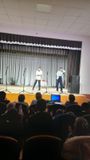 ученики 5 класса с поздравлением 