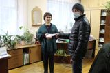 Работники ЖКХ находились на выезде, но Александр поздравил их сотрудницу Тоймурзину Е.Г.