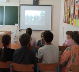 Просмотр фильма, посвященного выпускнику МОУ Скудинской ООШ, героюСВО
