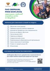 Причины изменения условий