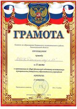II место в соревнованиях по ОФП "Крепыш 2016"