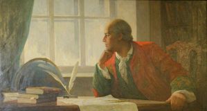 Портрет М.В.Ломоносова. Художник Н.Кисляков