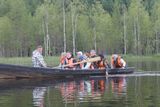 Переезд на весельных лодках по экологической тропе "Система пяти озер"