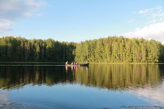 Переезд на весельных лодках по экологической тропе "Система пяти озер"