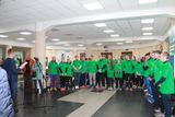 Участники эстафеты на финише в САФУ имени М.В. Ломоносова
