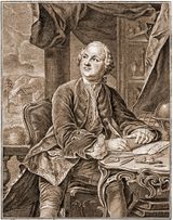 М.В.Ломоносов. Гравюра Э.Фессара-Х.Вортмана, 1757 г.