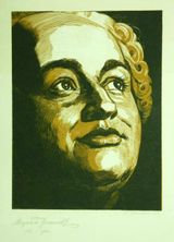 Михайло Ломоносов. Гравюра Н.Наговицына