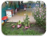 Участок подготовительной группы "Звёздочки"