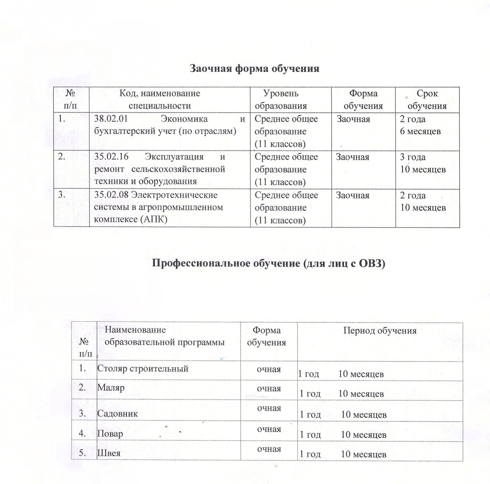 ГБПОУ «Тулунский аграрный техникум» г. Тулун. Абитуриентам