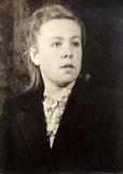 Женя Юнина — победительница III Республиканского смотра художественной самодеятельности. 1947 г. Фото Л.А.Косинского