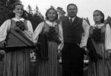 Эйла Раутио, Татьяна Антышева, Петр Титов, Лилия Быданова на гастролях в Финляндии. 1954