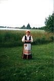 Наталья Акулишнина на острове Кижи. 2001 г