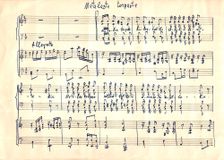 Финская народная песня «Matalasta torpasta» («В маленькой избушке») для мужского вокального квартета в сопровождении фортепиано, обработка А.Антышева. Из архива «Кантеле»