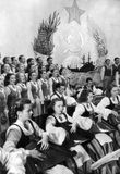 «Кантеле» в Москве, выступление в рамках Недели карело-финской музыки и танца в Москве в 1951 году. В оркестре – Эйла и Эрик Раутио