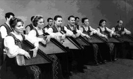 Тойво Вайнонен в составе оркестра (четвертый слева), 1957 г.