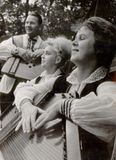 Кантелисты Тойво Вайнонен, Татьяна Антышева и Лилия Быданова. 1965 г.