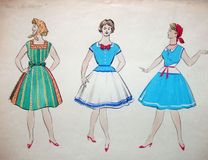 Эскиз костюмов к танцу «На плотах»