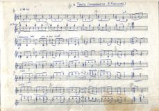 Ноты, записанные рукой М.Гаврилова