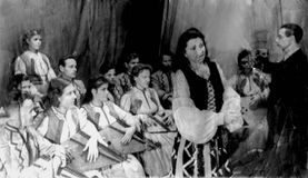 «Кантеле» в военном Беломорске. 1942(?) г. Дирижер — Я.М.Геншафт, солистка — Сиркка Рикка