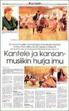 «Круговорот кантеле и национальной музыки». Статья в газете «Ita-Savo» от 15 января 1997 г. (Финляндия)