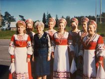 Группа «Айно» на гастролях в Финляндии с С.П.Оськиной. 1985 год