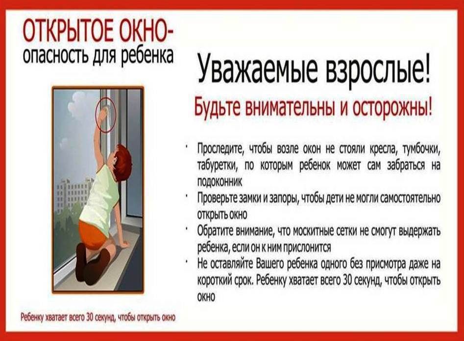 Презентация для детей осторожно открытое окно