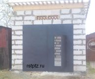 Гаражные ворота с врезной калиткой, сталь 3 мм