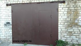 Гаражные ворота 3мм, покрытие матовой коричневой краской 3 в 1, 23000 р.