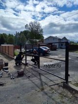 Ворота на участок под обшивку