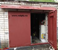 ворота гаражные, сталь 3 мм, козырёк металлический, 24000 руб.