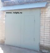 Гаражные ворота 3мм, с козырьком металлическим, 24000 р.