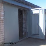 Гаражные ворота 3мм, с козырьком металлическим, 24000 р.