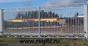 Ворота металлические из профильной трубы 20000 р