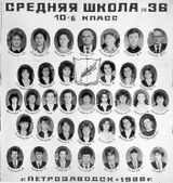 Выпуск 1988 года 10б класс